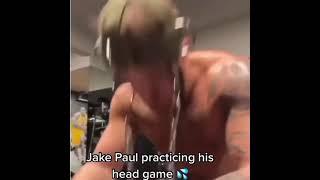 Jake Paul practicing his head game .