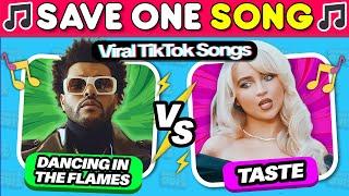 SAVE ONE SONG - Most Popular TikTok Songs 2024  Music Quiz #3