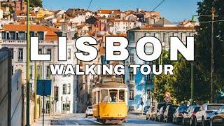 Lisbon City walk 4k Video 2024portugal walking tour 4k Bideo