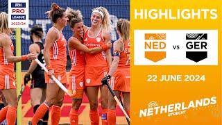 FIH Hockey Pro League 202324 Highlights - Netherlands vs Germany W  Match 1