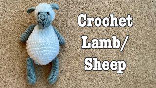 How to crochet a Lamb sheep Amigurumi Lamb sheep  crochet stuff toy beginner friendly tutorial