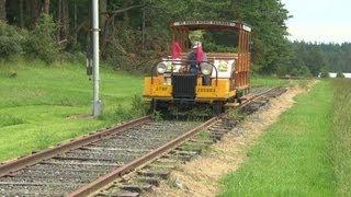 Island home with a private railroad