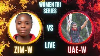 UAE-W vs ZIM-W Live  5th Match Live  Women Tri Series Live #uaevszim