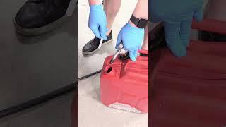 Syphon Gasoline the Easy and Safe Way #shorts #techtiptuesday #diy
