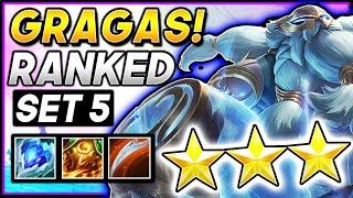 GRAGAS ⭐⭐⭐ DAWNBRINGER TANK* - TFT SET 5 Teamfight Tactics RANKED Comp Strategy Guide 11.9