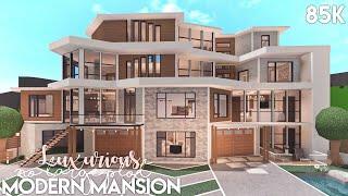 Luxurious Modern Mansion - No Large Plot  Bloxburg Build