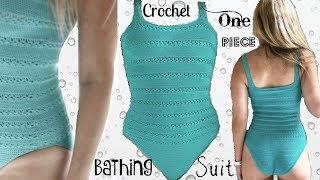 One Piece Crochet Bathing Suit