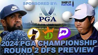 PGA Championship Round 2 Preview + Live Chat  Draftkings DFS Showdown Underdog + Prize Picks Props