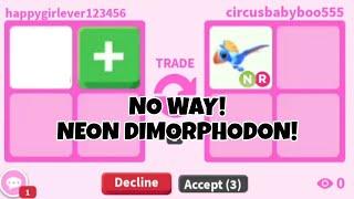 No Way I GOT *NEW* NEON DIMORPHODON In Adopt Me FOSSIL ISLE UPDATE + HUGE WIN FOR ALBINO MONKEY