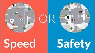 Why safety and vehicle speed are incompatible goals for street design