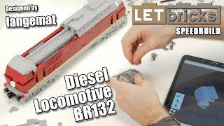 Letbricks Locomotive BR132 Speedbuild  by langemat  Alternate LEGO Train MOCs  Model Trains