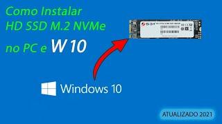 Como Instalar Corretamente HD M 2 NVMe SSD e Como Instalar windows 10 no hd M 2 NVMe SSD️