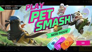 HOW TO PLAY PET SMASH MODE  GARENA FREE FIRE PET SMASH NEW MODE - Free Fire Max India  #freefire