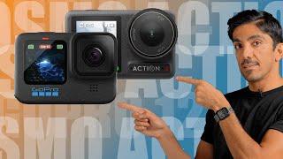 مقایسه دوربین ورزشی گوپرو۱۲ و ازمو اکشن۴    Gopro12 VS DJI OSMO ACTION4