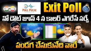 Poll Pulse Survey EXIT POLL SENSATIONAL Reports Over AP Elections 2024  Chandrababu vs YS Jagan