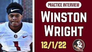 FSU WR Winston Wright talks about recovery and future  post practice interview  Warchant TV #FSU