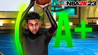 This Hidden A+ JUMPSHOT MAKES IT IMPOSSIBLE TO MISS in NBA 2K23 BEST Jumpshot in nba 2k23..