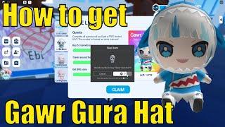 How to get Gawr Gura Hat in HELLO TOKYO FRIENDS  800 Coins  hololive  15k Stock  5 Cosmetics