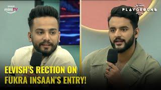 Elvishs Reaction On Fukra Insaans Entry   Watch Full Episode on Amazon miniTV  Playground 3