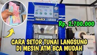 Cara Setor Tunai Di Mesin ATM BCA Langsung