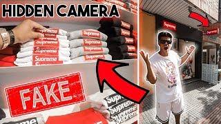 INSIDE THE FAKE SUPREME STORE HIDDEN CAMERA