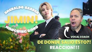 JIMIN SMERALDO GARDEN MARCHING BAND - VOCAL COACH REACCIONA #jimin #bts #smeraldogardenmarchingband