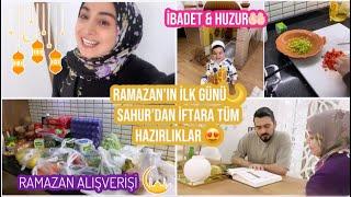 SAHUR’dan İFTARA HAZIRLIKLARIMIZ  RAMAZAN’ın İLK GÜNÜ İBADET RAMAZAN ALIŞVERİŞİ YAPTIK