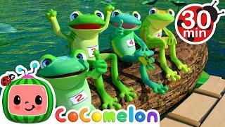 Five Little Speckled Frogs and More  CoComelon Animals  Animals for Kids