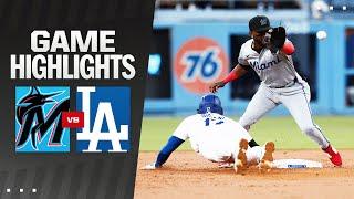 Marlins vs. Dodgers Game Highlights 5724  MLB Highlights