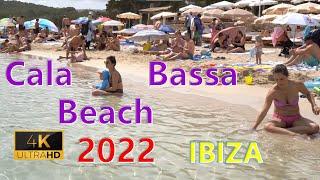 Cala Bassa Nice Clean Beach IBIZA  2022 June Spain