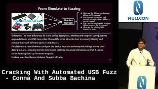 Nullcon Goa 2023  Cracking With Automated USB Fuzz By Subba Bachina & Conna