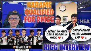 RIGG PMCL INTERVIEW  HARAME PMCL FALL CHAMPIONS  QUALIFIED FOR PMGC  - GAURABYT #rigg #harame