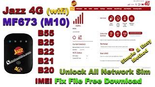 Jazz 4G WIFI MF673 M10 B55B25B23B22B21B19B18B17 Unlock All Network Sim