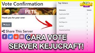 CARA VOTE SERVER KEJUCRAFT  MCBEMCPE SERVER  1.16.20