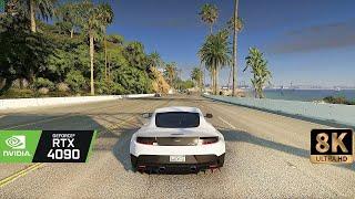8K Grand Theft Auto 5 Insanely modded  Raytracing  RewriteV MOD  GTAV Real  Real traffic