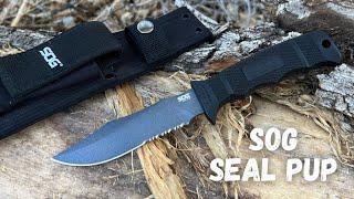 SOG Seal Pup Tactical Fighting Knife Small Knife with a Killer Instinct