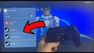 PS5 How to Create Voice Chat Party With PC Steam Friends Tutorial PS5 Crossplay Voice Chat