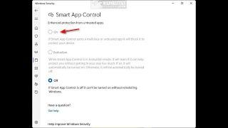 How to Turn Smart App Control On or Off in Windows 11