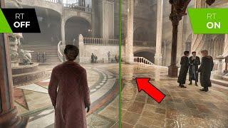 Hogwarts Legacy - Ray Tracing OnOff Comparison    RTX 4090