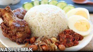 Nasi Lemak  The Complete Recipe  Malaysia National Dish