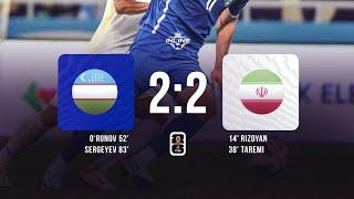 Uzbekistan vs Iran  2-2 all goals big comeback 