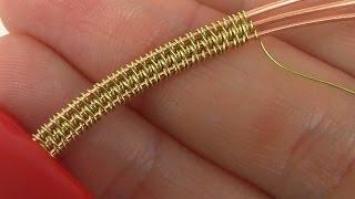 Wire WrappingWeaving Style Using 3 Base Wires Tutorial