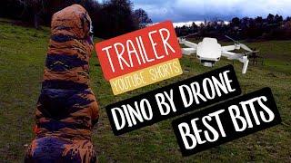 TRex DJI Mini2 DRONE BEST BITS #SHORTS  ️  Dinosaur Inflatable Costume  HYPER SPEED DINO SUIT FUN