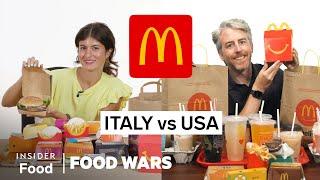 US vs Italy McDonalds  Food Wars  Insider Food