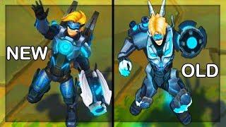 All Ezreal Skins NEW and OLD Texture Comparison Rework 2018 League of Legends