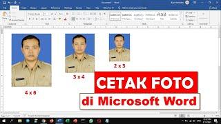 Cara Mencetak Foto Ukuran 2x3 3x4 dan 4x6 di Microsoft Word