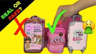 FAKE VS REAL lol surprise dolls LOL surprise Style Suitcase Boss Queen Gold Glitterati Ultra Rare