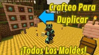 COMO DUPLICAR las PLANTILLAS de ARMADURA o MOLDES de HERRERIA en MINECRAFT