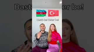 Azerbaycan Türkçesi vs Türkiye Türkçesi Oha?? @imgoshka #shorts