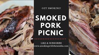 Smoked Pork Picnic Shoulder  Pit Boss KC Combo Pulled Pork